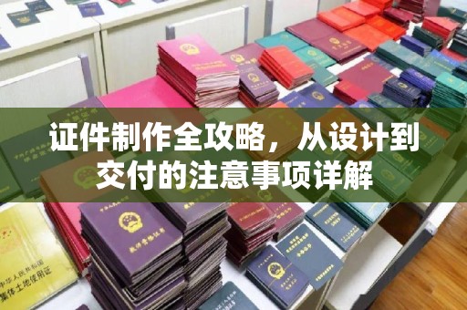 宁国证件制作全攻略，从设计到交付的注意事项详解