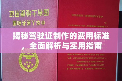 宁国揭秘驾驶证制作的费用标准，全面解析与实用指南