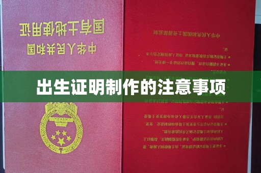 宁国出生证明制作的注意事项